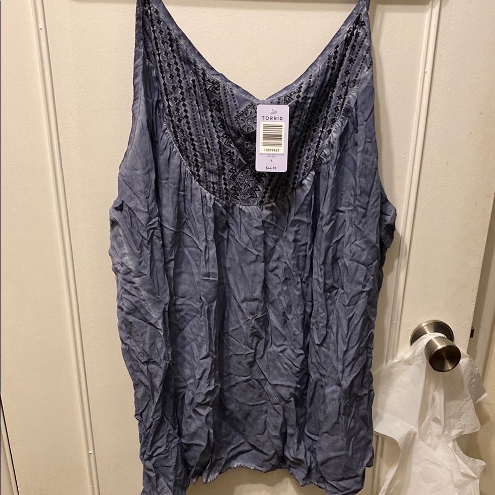 Torrid Blue Camisole with Spaghetti Straps